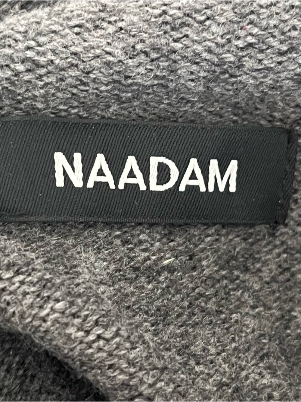 NAADAM Men's Merino Wool Cashmere Cashmino Rollneck Sweater, Granite Gray, Large - Picture 4 of 7